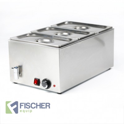 Fischer Hot Bain Marie, 3 x 1/3 GN Trays - 8710.1.3